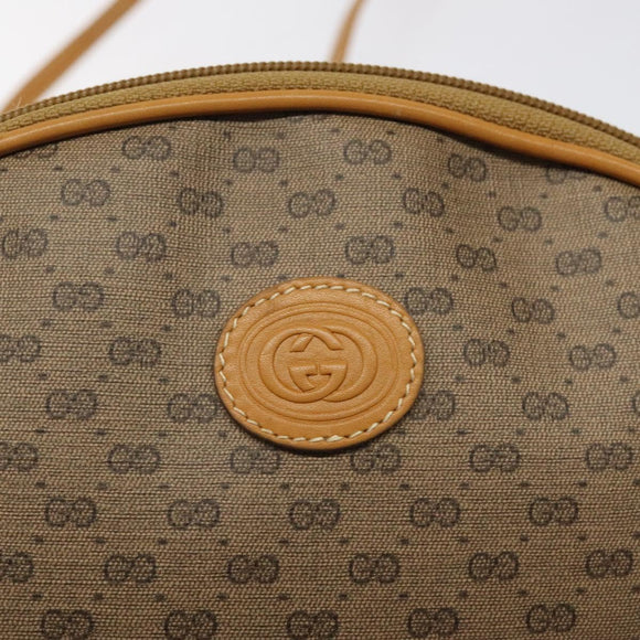 GUCCI Micro GG Supreme Shoulder Bag PVC Beige Gold 007 89 0094 Auth th6021