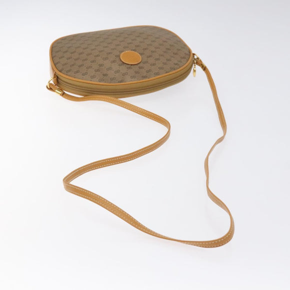 GUCCI Micro GG Supreme Shoulder Bag PVC Beige Gold 007 89 0094 Auth th6021