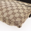 GUCCI GG Canvas Waist bag Beige Silver 28566 Auth th6023-12