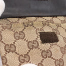GUCCI GG Canvas Waist bag Beige Silver 28566 Auth th6023-16