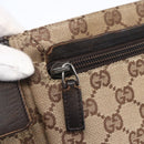 GUCCI GG Canvas Waist bag Beige Silver 28566 Auth th6023-17