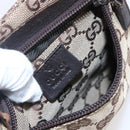 GUCCI GG Canvas Waist bag Beige Silver 28566 Auth th6023-19