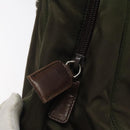 PRADA Chain Shoulder Bag Nylon Khaki Auth th6024-10