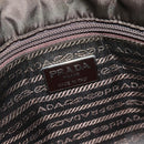 PRADA Chain Shoulder Bag Nylon Khaki Auth th6024-19