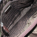 PRADA Chain Shoulder Bag Nylon Khaki Auth th6024-11