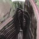 PRADA Chain Shoulder Bag Nylon Khaki Auth th6024-20