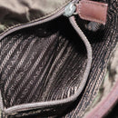 PRADA Chain Shoulder Bag Nylon Khaki Auth th6024-22