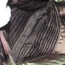 PRADA Chain Shoulder Bag Nylon Khaki Auth th6024-24