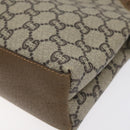 GUCCI GG Plus Supreme Shoulder Bag PVC Beige Gold Auth th6028-10