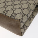 GUCCI GG Plus Supreme Shoulder Bag PVC Beige Gold Auth th6028-12