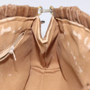 GUCCI GG Plus Supreme Shoulder Bag PVC Beige Gold Auth th6028-18