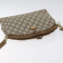 GUCCI GG Plus Supreme Shoulder Bag PVC Beige Gold Auth th6028-6
