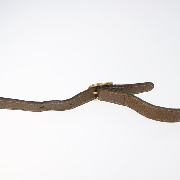 GUCCI GG Plus Supreme Shoulder Bag PVC Beige Gold Auth th6028