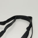 BALLY Quilted Shoulder Bag Leather Navy Gold Auth th6030-8