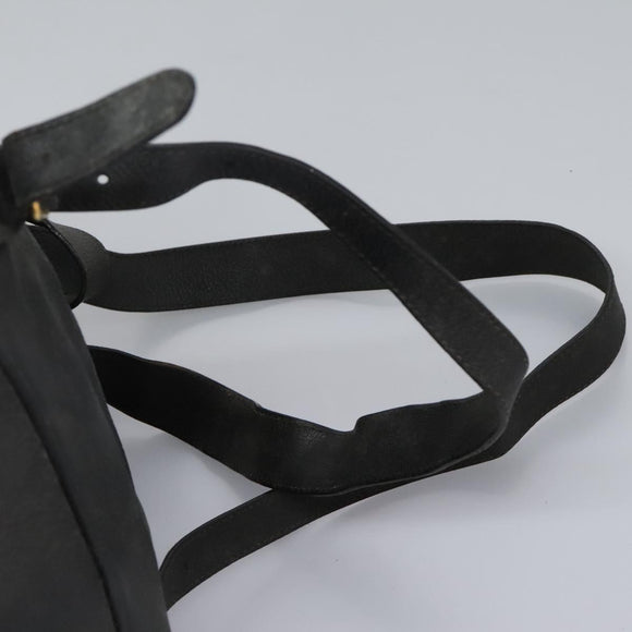 GUCCI Bamboo Backpack Suede Black Gold 003 1998 0016 Auth th6031