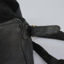 GUCCI Bamboo Backpack Suede Black Gold 003 1998 0016 Auth th6031-10