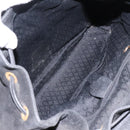 GUCCI Bamboo Backpack Suede Black Gold 003 1998 0016 Auth th6031-11