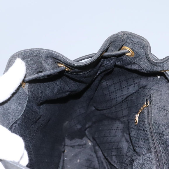 GUCCI Bamboo Backpack Suede Black Gold 003 1998 0016 Auth th6031