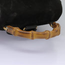 GUCCI Bamboo Backpack Suede Black Gold 003 1998 0016 Auth th6031-7