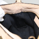 Chloe Etel Hand Bag Leather 2way Beige Gold Auth th6032-20