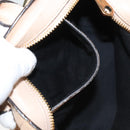 Chloe Etel Hand Bag Leather 2way Beige Gold Auth th6032-21