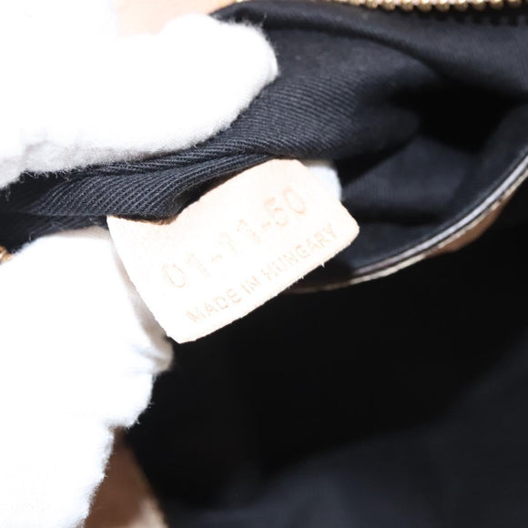 Chloe Etel Hand Bag Leather 2way Beige Gold Auth th6032