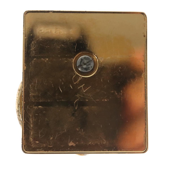 LOUIS VUITTON Nanogram Support Telephone Bunker ring Gold M64868 LV Auth th6035