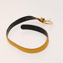 Salvatore Ferragamo Givenchy Belt Leather 2Set Yellow Auth th6037-3