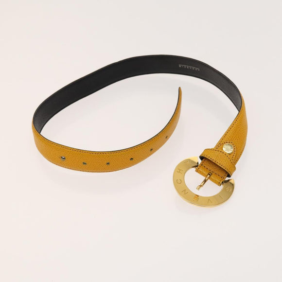 Salvatore Ferragamo Givenchy Belt Leather 2Set Yellow Auth th6037