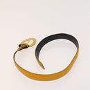 Salvatore Ferragamo Givenchy Belt Leather 2Set Yellow Auth th6037-5