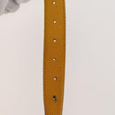 Salvatore Ferragamo Givenchy Belt Leather 2Set Yellow Auth th6037-6