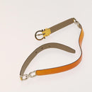 Salvatore Ferragamo Givenchy Belt Leather 2Set Yellow Auth th6037-9