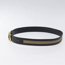 GUCCI Interlocking Belt Canvas 33.1"" Black Gold 29882 Auth th6038-4
