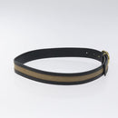 GUCCI Interlocking Belt Canvas 33.1"" Black Gold 29882 Auth th6038-5