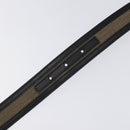 GUCCI Interlocking Belt Canvas 33.1"" Black Gold 29882 Auth th6038-9