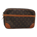 LOUIS VUITTON Monogram Compiegne 28 Clutch Bag M51845 LV Auth th6047-1
