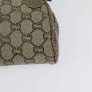 GUCCI GG Plus Supreme Shoulder Bag PVC Beige Gold Auth th6055-9