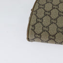 GUCCI GG Plus Supreme Shoulder Bag PVC Beige Gold Auth th6055-15