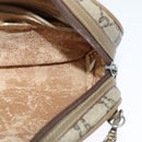 GUCCI GG Plus Supreme Shoulder Bag PVC Beige Gold Auth th6055-18