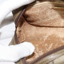 GUCCI GG Plus Supreme Shoulder Bag PVC Beige Gold Auth th6055-19