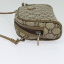 GUCCI GG Plus Supreme Shoulder Bag PVC Beige Gold Auth th6055-3