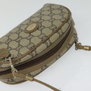 GUCCI GG Plus Supreme Shoulder Bag PVC Beige Gold Auth th6055-6