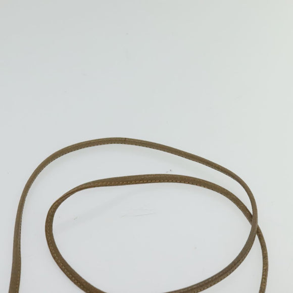 GUCCI GG Plus Supreme Shoulder Bag PVC Beige Gold Auth th6055