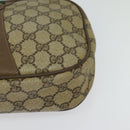 GUCCI GG Supreme Web Sherry Line Clutch Bag PVC Beige Gold 89 01 034 Auth th6057-14