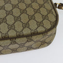 GUCCI GG Supreme Web Sherry Line Clutch Bag PVC Beige Gold 89 01 034 Auth th6057-16