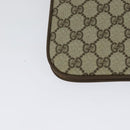 GUCCI GG Supreme Shoulder Bag PVC Beige Gold Auth th6066-10