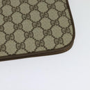 GUCCI GG Supreme Shoulder Bag PVC Beige Gold Auth th6066-11