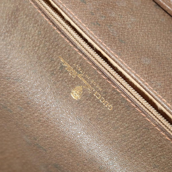 GUCCI GG Supreme Shoulder Bag PVC Beige Gold Auth th6066