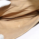 GUCCI GG Supreme Shoulder Bag PVC Beige Gold Auth th6066-15