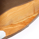 GUCCI GG Supreme Shoulder Bag PVC Beige Gold Auth th6066-19